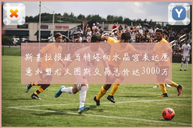 斯基拉报道马特塔向水晶宫表达愿意加盟尤文图斯交易总价达3000万欧元